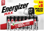 Energizer MAX AA/ceruza alkáli elem 1, 5 V (8 db) (LR6MAX-CHP8)