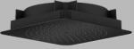 Hansgrohe Dus de plafon 270, 1jet, EcoSmart, integrat in tavan, negru mat (Matt Black), Axor Citterio C 28795670 28795670 (28795670)