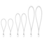 Bradas Gumipók klt. 4 mm, 2 x 18 cm, 2 x 25 cm, 2 x 40 cm, pvc horog fehér