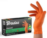 Bradas DIAMOND latexmentes védőkesztyű S 6-7 méret, narancs (RWJNDOR7)