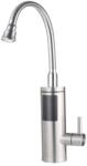 WENTOREX RUBINETTO 33 INOX rozsdamentes, átfolyós elektromos vízmelegítő flexibilis kifolyószárral (3, 3 kW / inox)