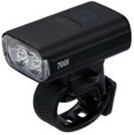 BBB Cycling Cycling kerékpáros első lámpa BLS-262i NanoStrike 700i, 700 lumen, 7 mód, USB-C tölthető akku, gumis felfogatás, visszajelzővel, távirányító kompatibilis (BLS-179/178i)