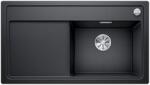 BLANCO ZENAR 5S-F PD SILGRANIT® PuraDur® C-overflow® antracit színű mosogatótálca / gránit beépíthető mosogató, tartozék nélkül, excenterrel, jobbos, 523873 (523873)