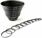K&F Concept 11-in-1 Step Up Ring (Menetbővítő gyűrű) Kit - szűrő adapter Set (11db) (SKU0800)