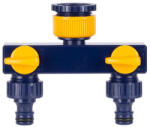 Strend Pro Elosztó Strend Pro Garden TS3017, 2-utas csatlakozó, kerti, szelepekkel (256399A)
