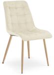  Scaun de masa SPLIT VELVET, bej deschis
