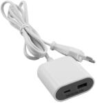 Commel USB A+C töltő, 1, 5m kábellel, 3, 5A, 17, 5W, fehér (245-101) (COMMEL-245-101)