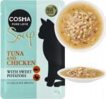 Cosma Soup Tonhal és Csirke leves batátával macska csemege nedves eledel 40g