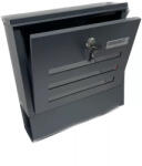 BW MELBA Kültéri Postaláda, Szórólaptartós, Antracit (Z-2050875-V)