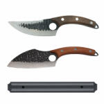 DEPOX Set macelarie DEPOX®, doua cutite bucatar si suport magnetic, otel inoxidabil (0629)