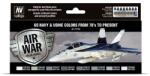  Vallejo 71.155 Navy & USMC airbrush festék készlet 8x17 ml (571155)