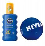 Nivea Protect & Moisture Védő balzsam spray SPF30 strandlabda (85403 do opalania Nivea Kids)