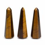  Obelisc Ochi de Tigru 1 Varf 79-83x21-24x21-24mm Reflexii Aurii 1 Buc