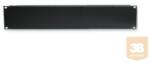 Xtech 2U magas vakpanel 19" rack szekrénybe, fekete