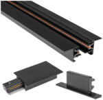 Masterled 1 fázisú süllyesztett sín matt fekete 2m TR Masterled (LVTSZY5002)