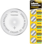 Toshiba speciális akkumulátorok Lithium CR 2450 3V buborékfólia 5 db (TOSBAT0625)