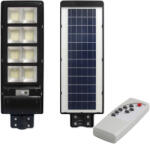 Masterled LED napelemes utcai lámpa fekete 360W 6000K hideg IP65 mozgás- és szürkületérzékelő + távirányító (LVTSOL0024)