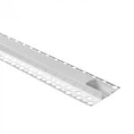 Ecolight LED alumínium profil gipszkartonhoz REGIPS széles, eloxált csempéhez való alátét 2m tejszerű borítással LED szalagokhoz + végzárókhoz GNS Ecolight sorozat (ECOPRO0640M)