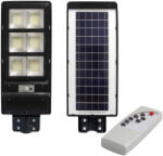 Masterled LED napelemes utcai lámpa fekete 270W 6000K hideg IP65 mozgás- és alkonyérzékelő + távirányító (LVTSOL0023)