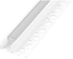 Masterled Profil LED szalagokhoz csempékhez PVC fehér átlátszó süllyesztett 2m Masterled (LVTOPR0133)