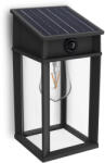 Philips Kerti fali lámpa, napelemes homlokzat, kültéri LED, 3, 2 W, 470 lm, 2700 K, IP44, mozgás- és alkonyérzékelővel, Geri, ultrahatékony, fekete, Philips (8720169361829)
