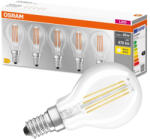 OSRAM 5PAK LED izzó E14 P45 4W = 40W 470lm 2700K OSRAM (4058075090668)