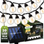 Lumileds Napelemes kerti girland 30x LED dekoratív gömb 10, 6 m, meleg, 3000K, GLADI 3 LUMILED (LUMSOL0155)