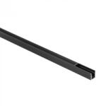 Ecolight Felületre szerelhető fekete alumínium LED profil 1m fekete borítással LED szalagokhoz + végzárókkal NW Ecolight sorozat (ECOPRO0490C)