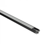 Ecolight Sarokba szerelhető alumínium LED profil, fekete, 1 m, matt borítással, LED szalagokhoz + végzárókkal, R sorozat, Ecolight (ECOPRO0550M)