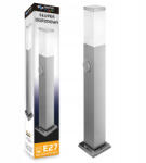 Masterled LED Kerti Álló Lámpa Kültéri Oszlop E27 Ezüst IP44 Havana 65cm Masterled (LVTOPR0155)
