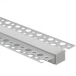 Ecolight Alumínium profil, süllyesztett, LED-hez, süllyesztett, KARTON / GIPSZ lapokhoz, 1 m, opál lámpabúrával és Ecolight végzárókkal (ECOPRO0105M)