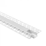 Ecolight LED alumínium profil gipszkartonokhoz REGIPS süllyesztett, fehér, 1m matt borítással LED szalagokhoz + végzárókkal GP Ecolight sorozat (ECOPRO0600M)