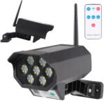Masterled LED napelemes lámpa hamis kamera kültéri kerti mozgásérzékelő + távirányító (LVTSOL0190)
