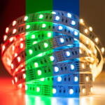 Lumileds LED szalag 12V 72W 300LED 5050 RGB + Fűtés egy diódában 12mm 5m (LEDTASMI1525)