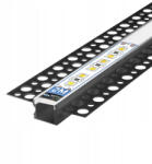 Masterled Profil LED szalagokhoz Fekete eloxált 2m Masterled (LVTPRO0099)