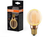 OSRAM LED dekoratív izzó G80 gömb alakú E27 4W = 22W 220lm 1800K Meleg 330° Izzószálas, szabályozható fényerővel Vintage 1906 Osram (4058075846067)