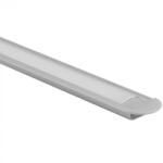 Ecolight Alumínium profil LED szalagokhoz, eloxált, süllyesztett, 1 m, matt lámpabúrával és Ecolight végsapkákkal (ECOPRO0005MR)
