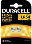 Duracell LR54 G10 LR1130 1, 5 V alkáli gombelemek 2 db-os buborékcsomagolás (DURBAT1355)