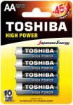 Toshiba HIGH POWER LR6 AA 1, 5 V alkáli elemek buborékcsomagolás 4 darab (TOSBAT0120)
