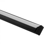 Ecolight Alumínium profil LED Black Corner 2m-hez Milky lámpaernyővel és Ecolight zárókupakokkal (ECOPRO0430M)