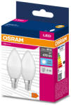 OSRAM 2db LED izzó E14 B35 4.9W = 40W 470lm 4000K Semleges 200° OSRAM ÉRTÉK (4058075479111)