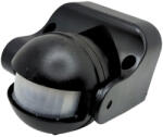 ECOLight PIR mozgás- és szürkületérzékelő 180° 12m IP44 Fekete (ECOAKC0090)