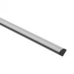 Ecolight Sarokba szerelhető alumínium LED profil, fekete, 1m, matt borítással, LED szalagokhoz + végzárókkal, RW Ecolight sorozat (ECOPRO0565M)