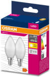 OSRAM 2db LED izzó E14 B35 4.9W = 40W 470lm 3000K 220° OSRAM (4058075628052)