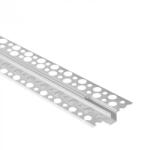 Ecolight LED alumínium profil gipszkartonhoz REGIPS süllyesztett, süllyesztett, eloxált, 2m átlátszó borítással LED szalagokhoz + végzárókkal GPW Ecolight sorozat (ECOPRO0585P)