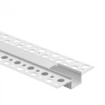 Ecolight LED alumínium profil gipszkartonhoz REGIPS süllyesztett fehér 2m matt borítással LED szalagokhoz + végzárókkal GP Ecolight sorozat (ECOPRO0120M)