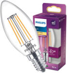 Philips LED izzó E14 B35 4.3W = 40W 470lm 2700K meleg izzószál PHILIPS (8718699763077)