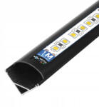 Masterled LED szalagprofil, ferde, fekete eloxált, 1m Masterled (LVTOPR0106)