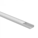 Ecolight Felületre szerelhető eloxált alumínium LED profil 1m matt borítással LED szalagokhoz + végzárókkal N Ecolight sorozat (ECOPRO0205M)