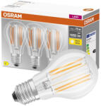OSRAM 3db LED izzó E27 A60 CL 7.5W = 75W 1055lm 2700K 300° Izzószál OSRAM (4058075592414)